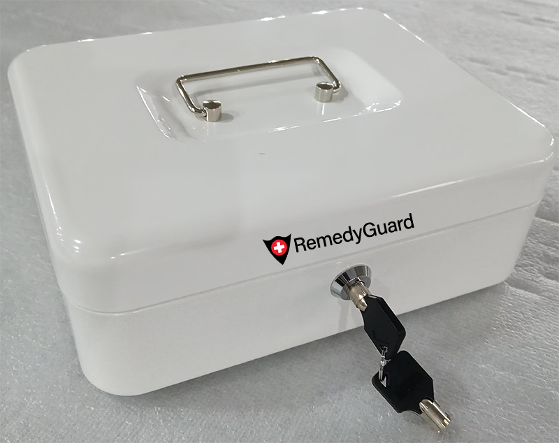 Pro Keyed Medication Lock Box - Tubular Lock